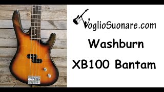 Video thumbnail for Washburn XB100 Bantam Series Made in Indonesia by WelcomeGuitars