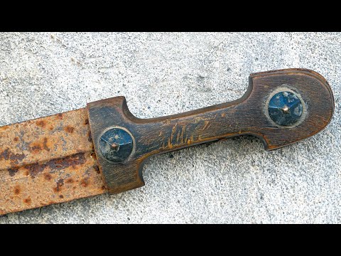 Restoration Old Rusty Caucasian DAGGER