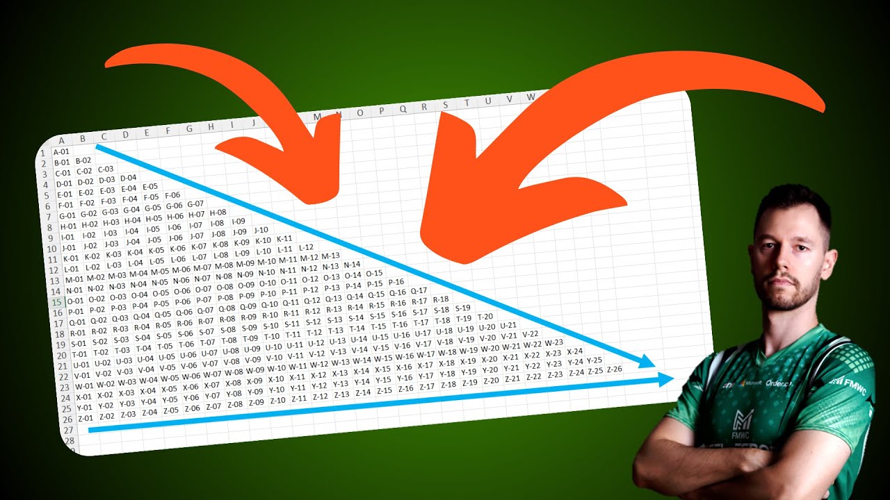 Matriz TRIANGULAR [DESAFIO EXCEL] - Excel BI Challenge 33 - Linhas e Colunas