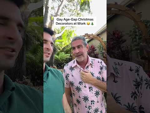 Florida Christmas Hits Different 🌴💡 | Gay Age-Gap Couple Holiday Decorating