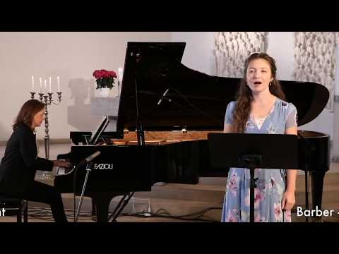 Barber "Sure on this Shining Night" : Madison Leonard - SOPRAN, Claire Pasquier - FAZIOLI 278 #live