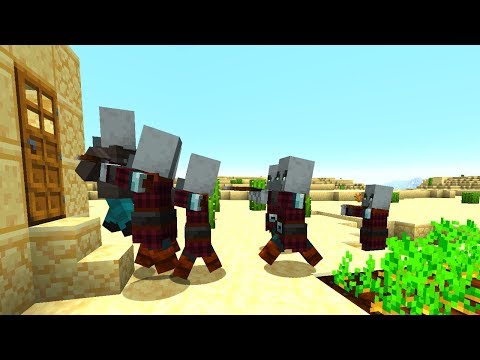 Minecraft 1.14 Update - Pillager Raids Survival