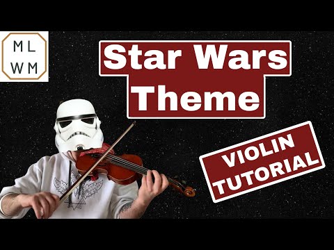 How to play Star Wars Theme song on Violin - Beginners Tutorial
