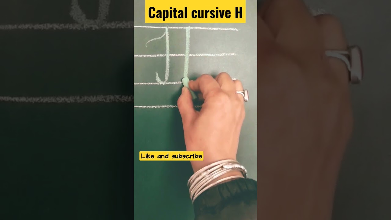 Formation of capital cursive H letter H cursive writing How to write  capital cursive #kidsvideo