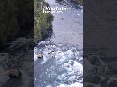 Kayak desde el mirador Nacimiento del Rio Bueno #kayak #lagoranco #regiondelosrios