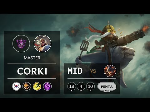 Corki Mid vs Rumble - KR Master Patch 10.1