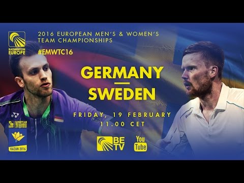 Badminton - Fuchs / Zurwonne (GER) vs Eidestedt / Ruponen (SWE) - QF, EMTC 2016