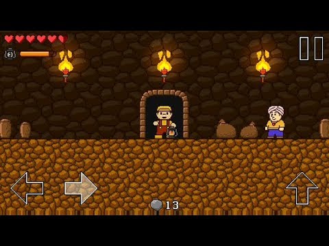 Retro World - walkthrough with secrets - Level 5-1 (Dungeon World)