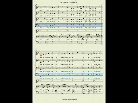 Dio con noi Emmanuel 4 voci BASSI