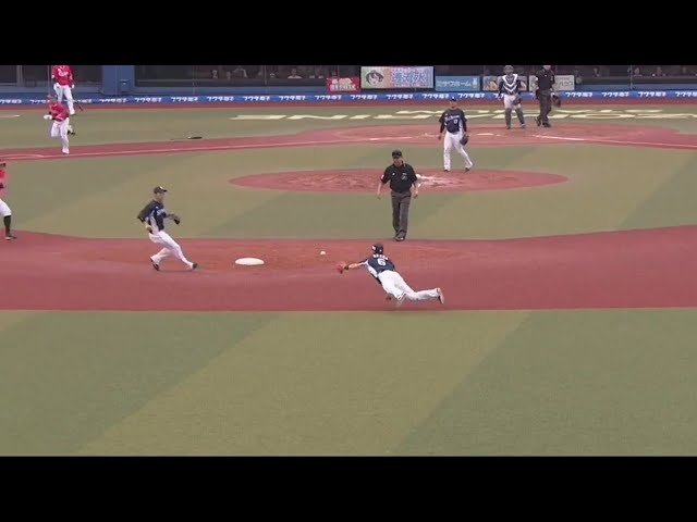 【5回裏】ダイビングキャッチからのグラブトス!! ライオンズ・源田のファインプレー!! 2019/6/2 M-L