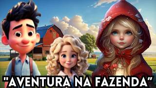 ?HISTÓRIA INFANTIL EDUCATIVA EM PORTUGUÊS  BRASIL?ANIMAIS DA FAZENDA?SONS DOS ANIMAIS ?