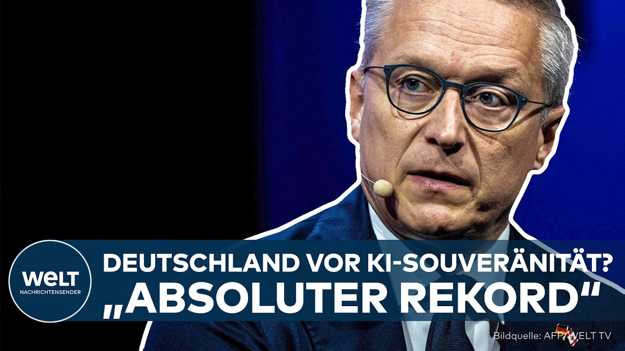 KÜNSTLICHE INTELLIGENZ: "Absoluter Rekord" – Steht Deutschland kurz vor der KI-Souveränität?