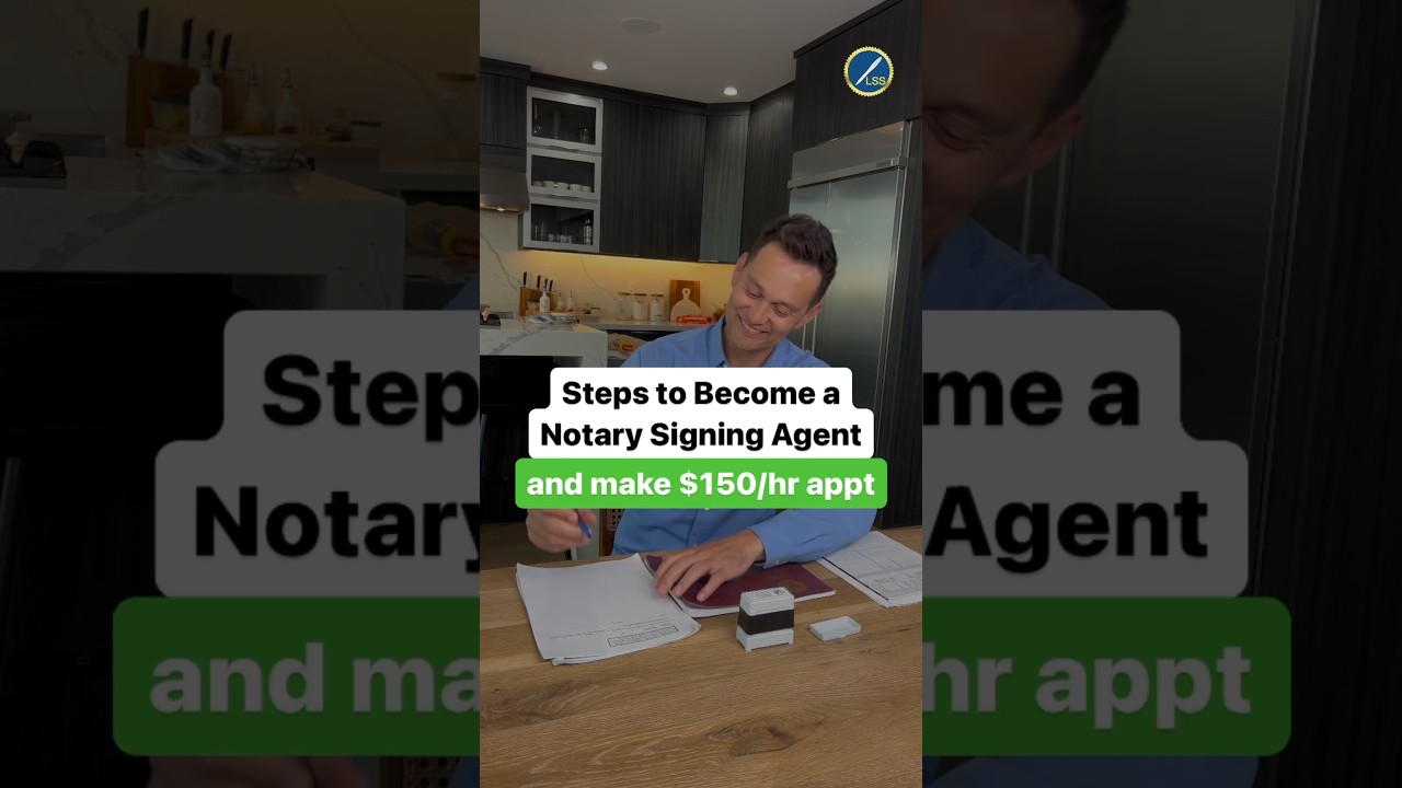 Steps to Become a Notary Signing Agent & Make $150/Hour Appt! 💰 Comment “INFO” below for checklist!