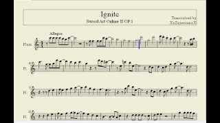 Ignite (Sword Art Online II) Flute Sheet Music