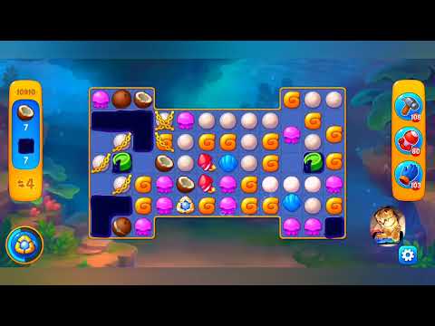 фишдом 2022  #  10910 уровень - прохождение без бустеров # Fishdom,   10910  level - no Boosters.