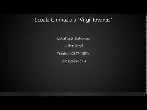 Scoala Gimnaziala "Virgil Iovanas" Sofronea