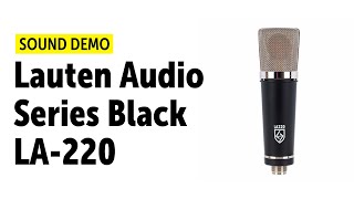 Video thumbnail for Lauten Audio LA-220 Sound Demo by Producing Bonedo