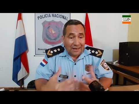 El comisario Principal Emilio Alfonzo jefe de Prevención y Seguridad de Canindeyú