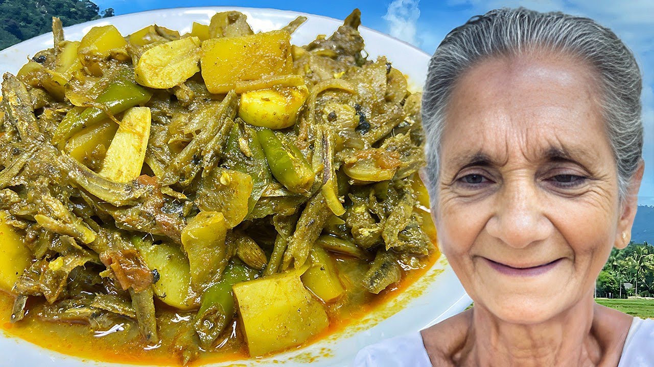 Dried Sprats Potato Curry