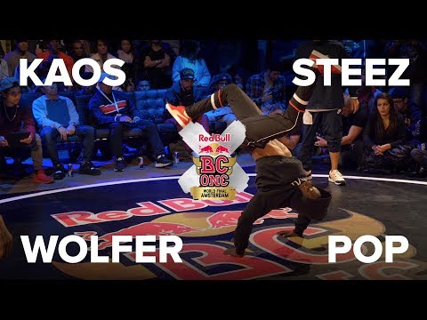 STEEZ vs POP vs WOLFER vs KAOS / PRELIM / RED BULL BC ONE 2017 LAST CHANCE CYPHER