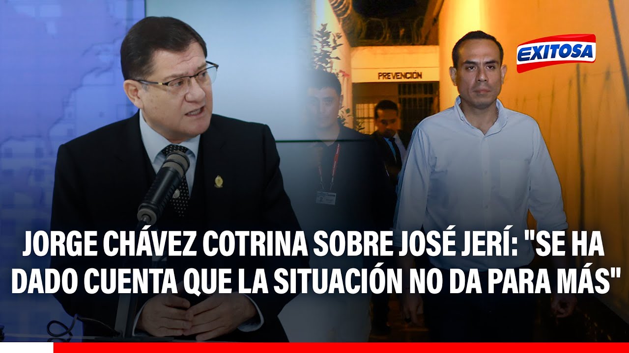 🔴🔵 Jorge Chávez Cotrina sobre José Jerí: "Se ha dado cuenta que la situación no da para más"