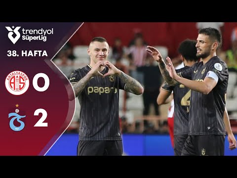  Antalyaspor Kulübü Antalya 0-2 Trabzonspor Kul�...