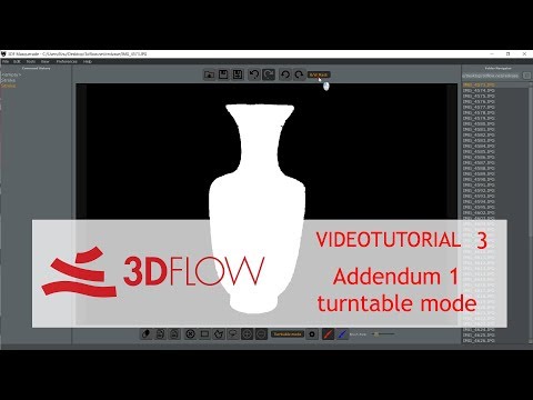 3Dflow Academy - Videotutorial 3 - Masking - Addendum 1 - Turntable mode