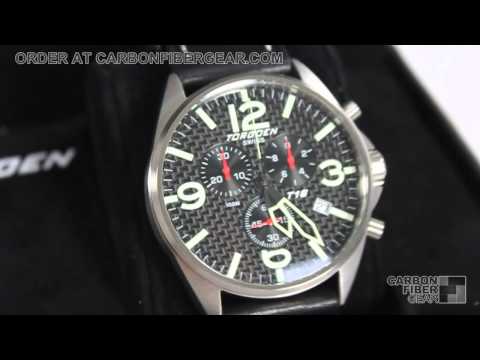 Torgoen T16105 Carbon Fiber Watch from CarbonFiberGear.com