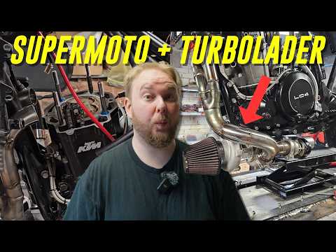 It doesn't get more illegal than this! KTM LC4 carburetor turbo setup