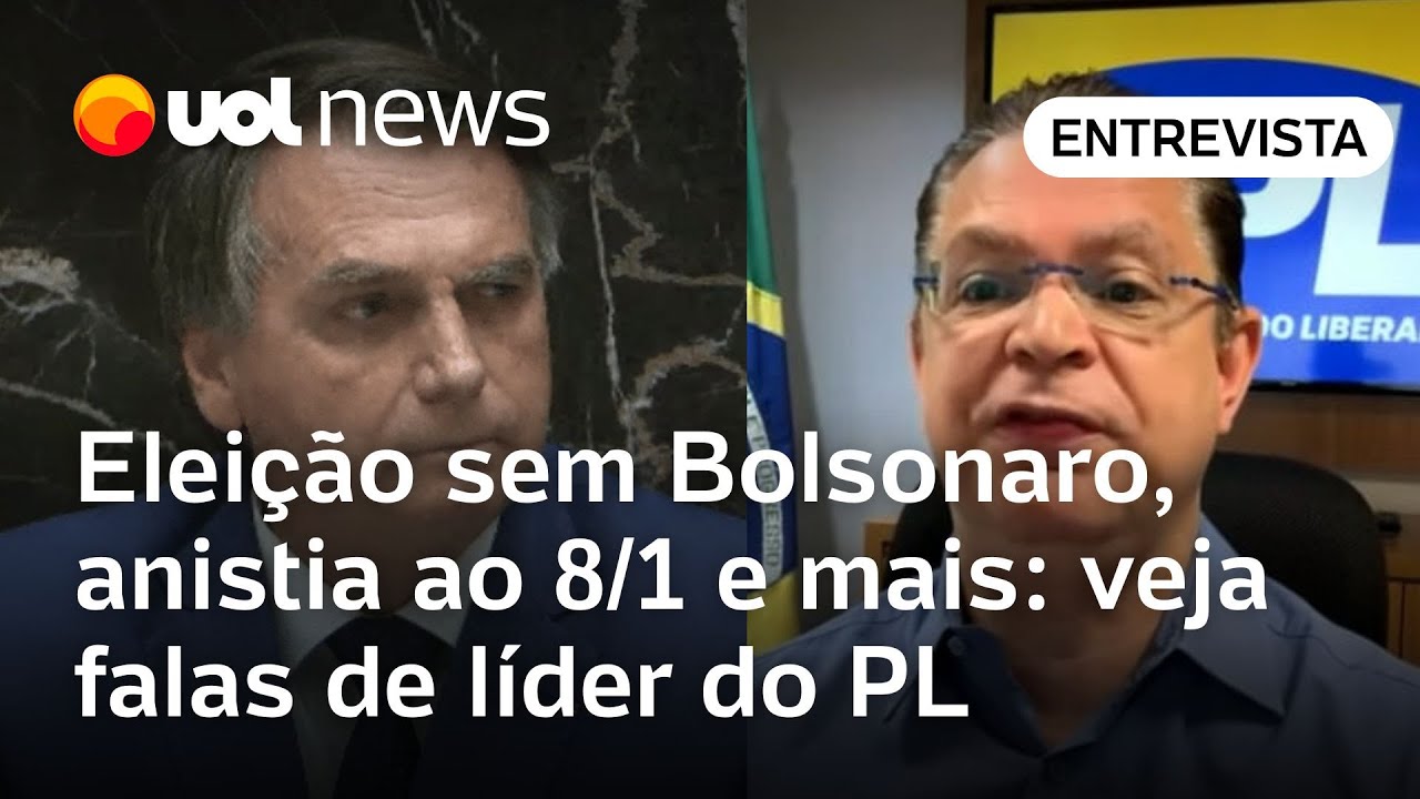 Líder do PL fala de STF e anistia ao 8/1, eleição sem Bolsonaro e briga de Malafaia; veja entrevista