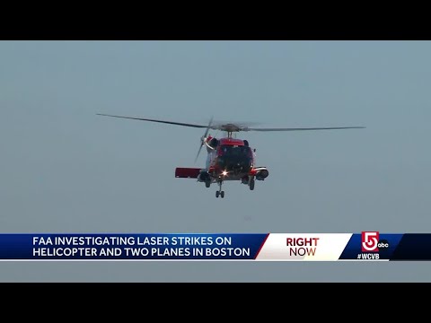 Helicopter landing at Boston hospital targeted by laser