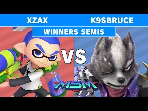 MSM 209 - Scarz | Xzax (Inkling) Vs TG | K9sbruce (Wolf) Winners Semis - Smash Ultimate