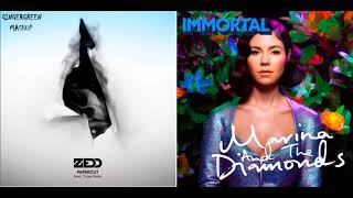 Zedd &amp; Marina and the Diamonds - Immortal Papercut ft. Troye Sivan (GINGERGREEN Mashup)