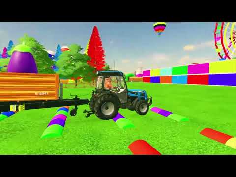 LOAD AND TRANSPORT GIANT APPLES WITH RIGITRAC TRACTORS - Farming Simulator 22