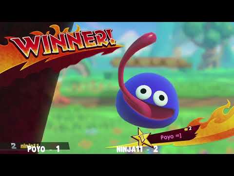 Poyo (Gooey/MK) vs ninja11 (Artist/Magolor/Bell/MK) Kirby Fighters 2 Nebula Nights #1 Loser's Semis