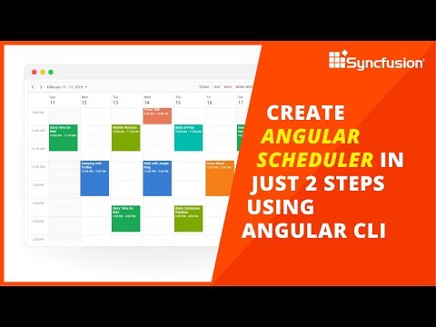 Create Angular Scheduler in Just Two Steps Using Angular CLI
