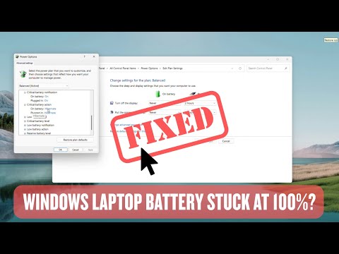 Windows Laptop Battery Stuck at 100%? Here’s How to Fix It!