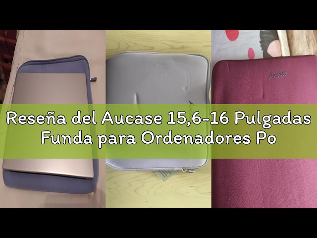 Vídeo relacionado con Aucase 15,6-16 Pulgadas Funda para Ordenadores Portátiles, Funda Protectora Neopreno para Hombre y Mujer, Compatible with Acer ASUS DELL Lenovo HP Huawei Chromebook 16
