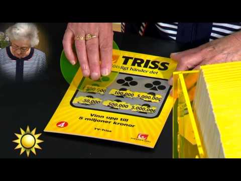 Trissvinnaren blir rörd till tårar - Nyhetsmorgon (TV4)