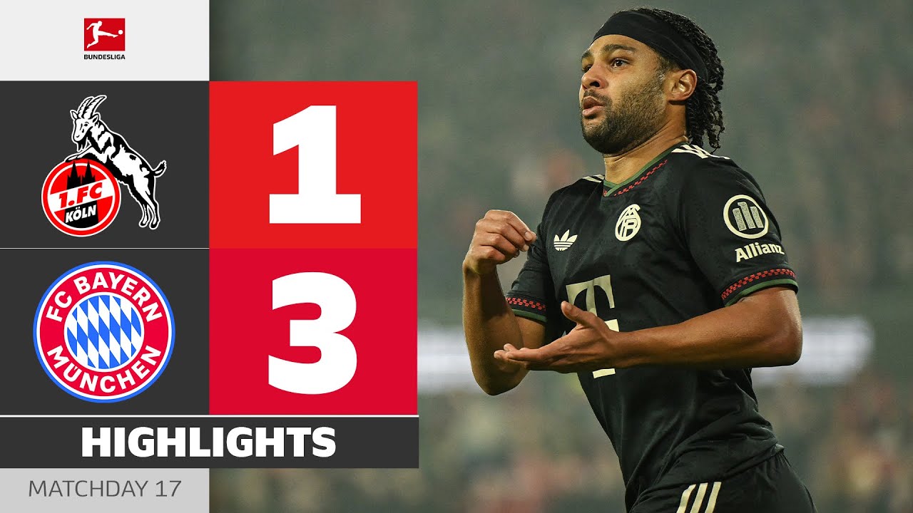 Gnabry Masterpiece Earns 3 Points! | 1. FC KÖLN - FC BAYERN | Highlights | Matchday 17 – Bundesliga