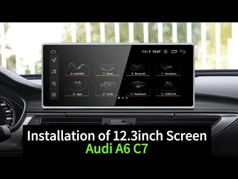 For AUDI A6 C7 A7 2012-2018 CarPlay Android 14 Car Multimedia IPS Screen Installation Step By Step