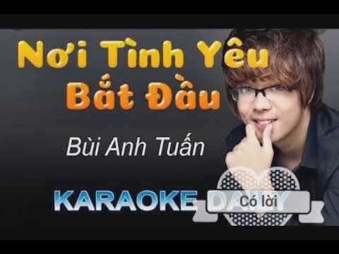 Nơi tình yêu bắt đầu karaoke có lời(lyrics)