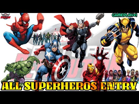 MARVEL Future Revolution - All Superheros Entry Gameplay ( Ultra Graphics)| RaGa
