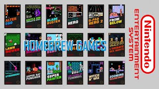 Over 50 Homebrew Nintendo NES Games In Under 30 Minutes