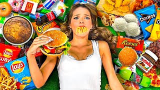 EATING THE WORLD&#39;S UNHEALTHIEST DIET FOR 100 HOURS!!