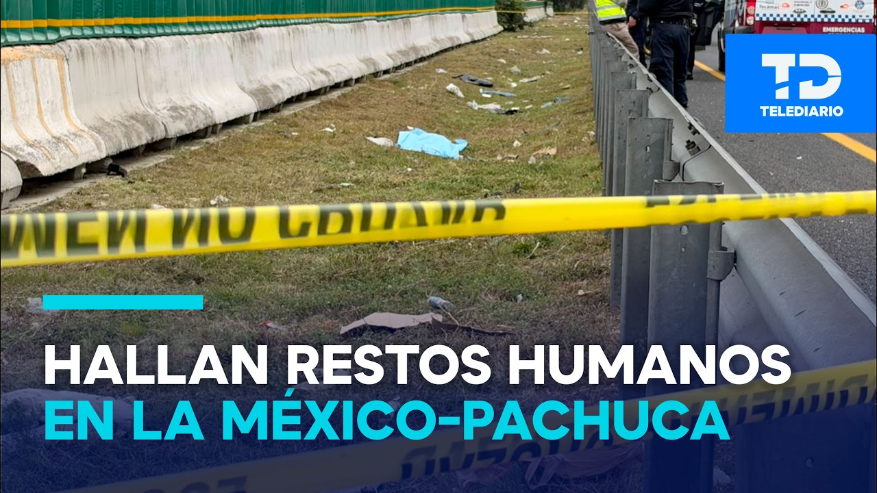 Hallan extremidad sobre una incorporación a la México-Pachuca, en Tecámac