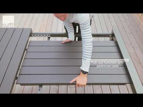 Förlängningsbart Utebord Outfit 205/275x100 cm