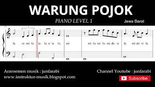Download lagu notasi balok warung pojok - piano level 1 - lagu daerah jawa barat / sunda - doremifasol mp3