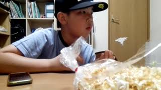 中関　ポップコーン早食い