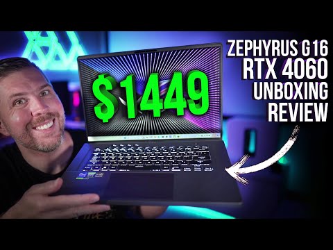 video - Asus Zephyrus G16, i7-13620H, RTX 4060, 16 GB DDR4-3200, 512 GB SSD, FHD+ 165 hz 100% sRGB 300 nits